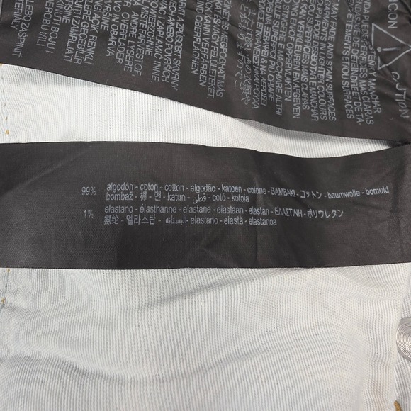 ZARA The Slim Boyfriend Jeans Beach Blue Distressed Ripped Raw Hem Women's 28 - Picture 3 of 9